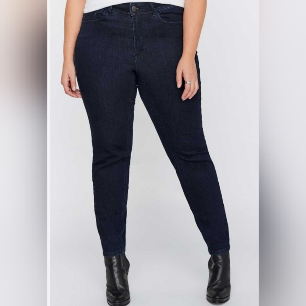 Love & Legend High Waisted Rise Skinny Jeans Stretchy Jeggings Plus Size Dark